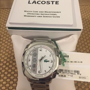 white lacoste watch men's